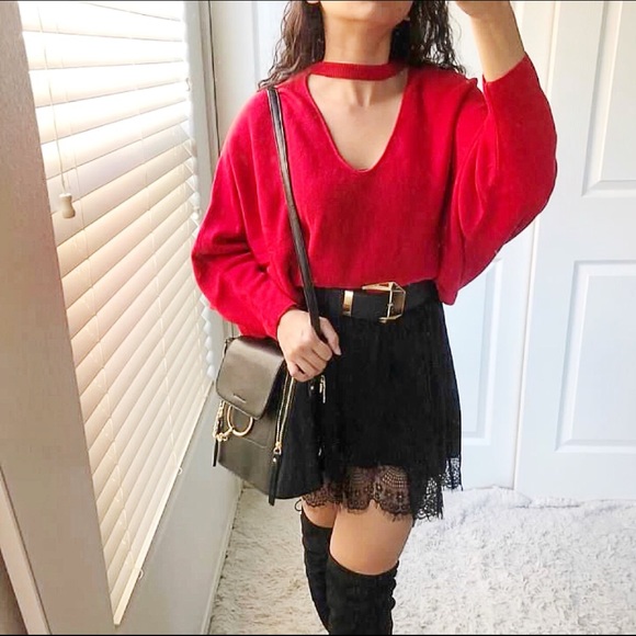 Sweaters - Red Sweater